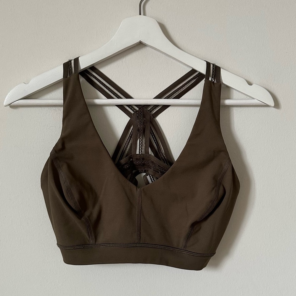 Free People Movement Racer Back Lace Strap Sports Bra S